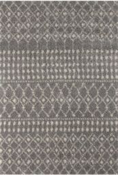THE RUGS Moroccan Soft High Pile Shaggy Tribal Rugs & Runners Living Room in Grey - Size: 180 cm x 270 cm - thumbnail 2