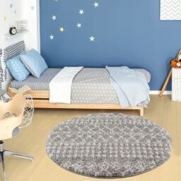 THE RUGS Moroccan Soft High Pile Shaggy Tribal Rugs & Runners Living Room in Grey - Size: 180 cm x 270 cm - thumbnail 5