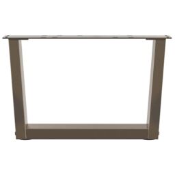 Berkfield Home Dining Table Legs V-Shape 2 pcs Natural Steel 50x(30-31.3) cm Steel in Brown - thumbnail 5