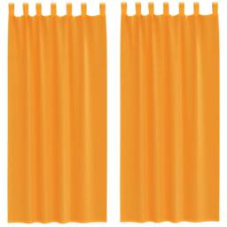 Berkfield Home Voile Curtains with Loops 2 pcs Orange 140x245 cm