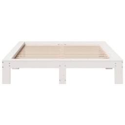 Berkfield Home Bed Frame without Mattress White 160x200 cm Solid Wood Pine - thumbnail 4