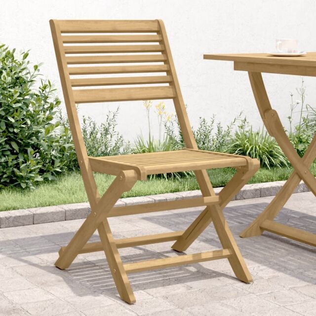 Berkfield Home Folding Garden Chairs 4 pcs 48.5x61.5x87 cm Solid Wood Acacia in Brown - image 1