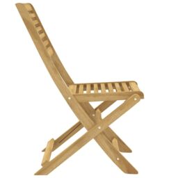 Berkfield Home Folding Garden Chairs 4 pcs 48.5x61.5x87 cm Solid Wood Acacia in Brown - thumbnail 6