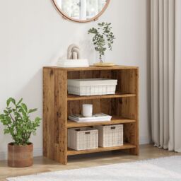 Berkfield Home Sideboard Old Wood 70x41x75 cm Engineered Wood in Brown - Size: 70 x 41 x 75 cm - thumbnail 1