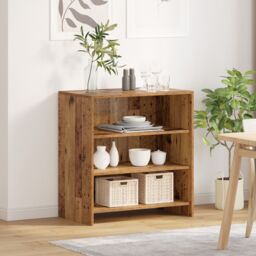 Berkfield Home Sideboard Old Wood 70x41x75 cm Engineered Wood in Brown - Size: 70 x 41 x 75 cm - thumbnail 4