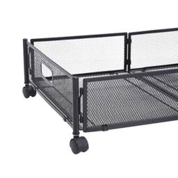 Garden Sanctuary Metal Underbed Wheeled Storage Container in Black - thumbnail 9