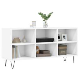 Berkfield Home TV Cabinet White 103.5x30x50 cm Engineered Wood - thumbnail 3