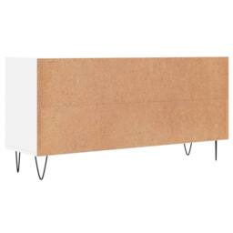 Berkfield Home TV Cabinet White 103.5x30x50 cm Engineered Wood - thumbnail 6