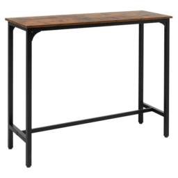 Havendro Rectangular Dining Table For Small Space Counter Height Bar Table in Brown