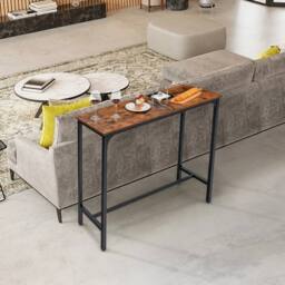 Havendro Rectangular Dining Table For Small Space Counter Height Bar Table in Brown - thumbnail 3