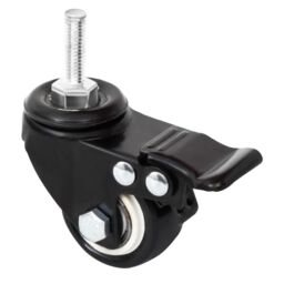 Berkfield Home Wheels for Planter 4 pcs Black 8x3.5x8 cm Iron - thumbnail 6
