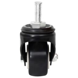 Berkfield Home Wheels for Planter 4 pcs Black 8x3.5x8 cm Iron - thumbnail 5