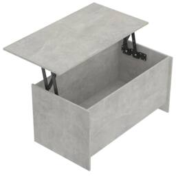 Berkfield Home Modern Coffee Table Concrete Grey 102x55.5x52.5 cm Engineered Wood - thumbnail 6