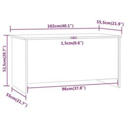 Berkfield Home Modern Coffee Table Concrete Grey 102x55.5x52.5 cm Engineered Wood - thumbnail 9