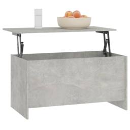 Berkfield Home Modern Coffee Table Concrete Grey 102x55.5x52.5 cm Engineered Wood - thumbnail 7