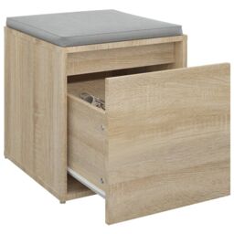 Berkfield Home Box Drawer Sonoma Oak 40.5x40x40 cm Engineered Wood in Brown - thumbnail 5