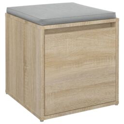 Berkfield Home Box Drawer Sonoma Oak 40.5x40x40 cm Engineered Wood in Brown - thumbnail 4