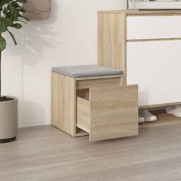 Berkfield Home Box Drawer Sonoma Oak 40.5x40x40 cm Engineered Wood in Brown - thumbnail 3