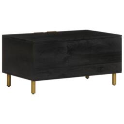 Berkfield Home Durable Coffee Table Black 80x50x40 cm Engineered Wood - Size: 80 x 50 x 40 cm - thumbnail 5