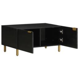 Berkfield Home Durable Coffee Table Black 80x50x40 cm Engineered Wood - Size: 80 x 50 x 40 cm - thumbnail 3