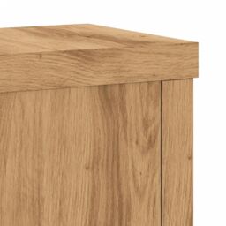 Berkfield Home Plant Stands 2 pcs Artisan Oak 10x10x18 cm Engineered Wood in Brown - Size: 10 x 10 x 18 cm - thumbnail 8