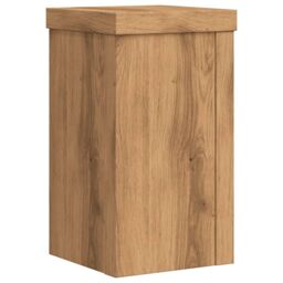 Berkfield Home Plant Stands 2 pcs Artisan Oak 10x10x18 cm Engineered Wood in Brown - Size: 10 x 10 x 18 cm - thumbnail 7
