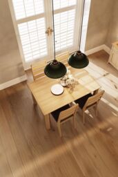 FWStyle 1.4M Natural Oak Extending Dining Table in Brown - thumbnail 3