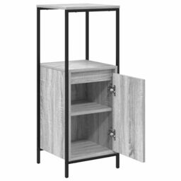 Berkfield Home Bathroom Cabinet with Shelves Grey Sonoma 36x35x95 cm - Size: 36 x 35 x 95 cm - thumbnail 5