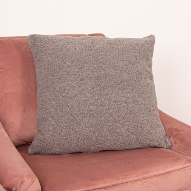 Native Home & Lifestyle Grey Teddy Cushion Cover - Size: 50 cm x 50 cm - image 1