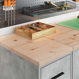 Berkfield Home Garage Storage Cabinet Concrete Grey 30x51x85 cm Solid Wood Pine - Size: 30 x 51 x 85 cm - thumbnail 4