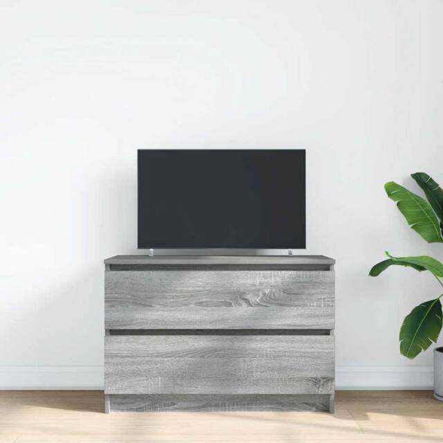 Berkfield Home TV Cabinet Grey Sonoma 80x35x54 cm Engineered Wood - Size: 80 x 35 x 54 cm - image 1