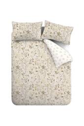 Catherine Lansfield Isadora Floral Reversible Duvet Cover Set in Natural - Size: Single - thumbnail 6