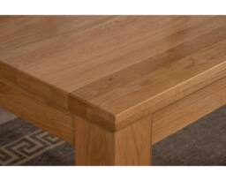 Thats Furniture Dakot 182 x 92cm Oak Large Dining Table & 6 Lola Leather Chairs in Red - Size: 182 x 92 cm - thumbnail 5