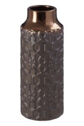 Orsina Zircon Small Ceramic Vase in Gold - thumbnail 2