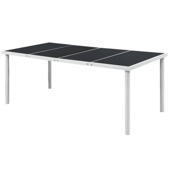 Berkfield Home 9 Piece Outdoor Dining Set Steel Black - image 1