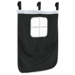 Berkfield Home Durable Curtains for Loft Bed with Tower White & Black Polyester - thumbnail 9