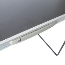 Harbour Housewares Folding Metal Camping Table - 80cm x 60cm in Black - Size: 80 cm x 60 cm - thumbnail 6