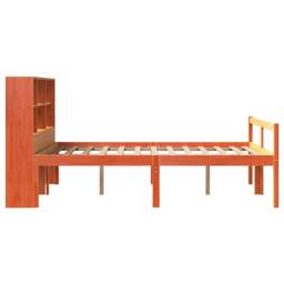 Berkfield Home Bookcase Bed without Mattress Wax Brown 160x200 cm Solid Wood - thumbnail 5