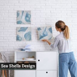 Orsina Beautifully Designed Wall Plaques, Durable Wall Plaques For Livingroom, Lightweight Outdoor Wall Plaques in Blue - thumbnail 3