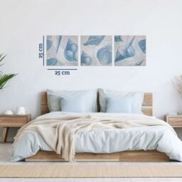 Orsina Beautifully Designed Wall Plaques, Durable Wall Plaques For Livingroom, Lightweight Outdoor Wall Plaques in Blue - thumbnail 2