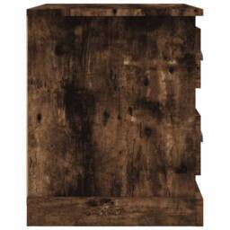 Berkfield Home Bedside Cabinets 2 pcs Smoked Oak 39x39x47.5 cm Engineered Wood in Brown - thumbnail 9