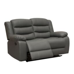Snugg Furniture UK Limited Roman Leather Recliner 2 Seater sofa in Grey - thumbnail 3