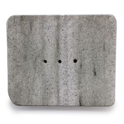 KDMD Square Shaped Ziolit Stone Soap Dish in Grey - thumbnail 2
