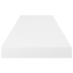 Berkfield Home Floating Wall Shelf High Gloss White 80x23.5x3.8 cm MDF - thumbnail 5
