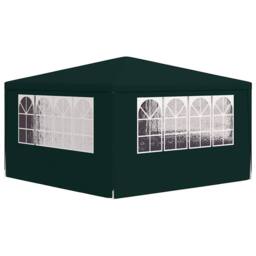 Berkfield Home Professional Party Tent with Side Walls 4x4 m Green 90 g/m? - thumbnail 5