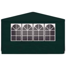 Berkfield Home Professional Party Tent with Side Walls 4x4 m Green 90 g/m? - thumbnail 4