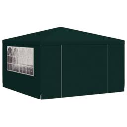 Berkfield Home Professional Party Tent with Side Walls 4x4 m Green 90 g/m? - thumbnail 1