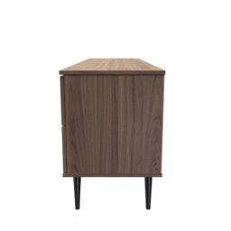 Ready Assembled 2 U Fuji 2 Drawer 2 Door Wide Sideboard (Ready Assembled) in Walnut - thumbnail 2