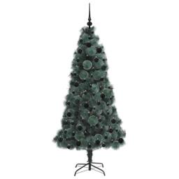 Berkfield Home Elegant Artificial Pre-lit Christmas Tree with Ball Set Green 180 cm - thumbnail 4