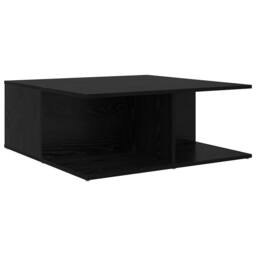 Berkfield Home Modern Coffee Table Black oak 80 x 80 x 31 cm Engineered wood - thumbnail 8